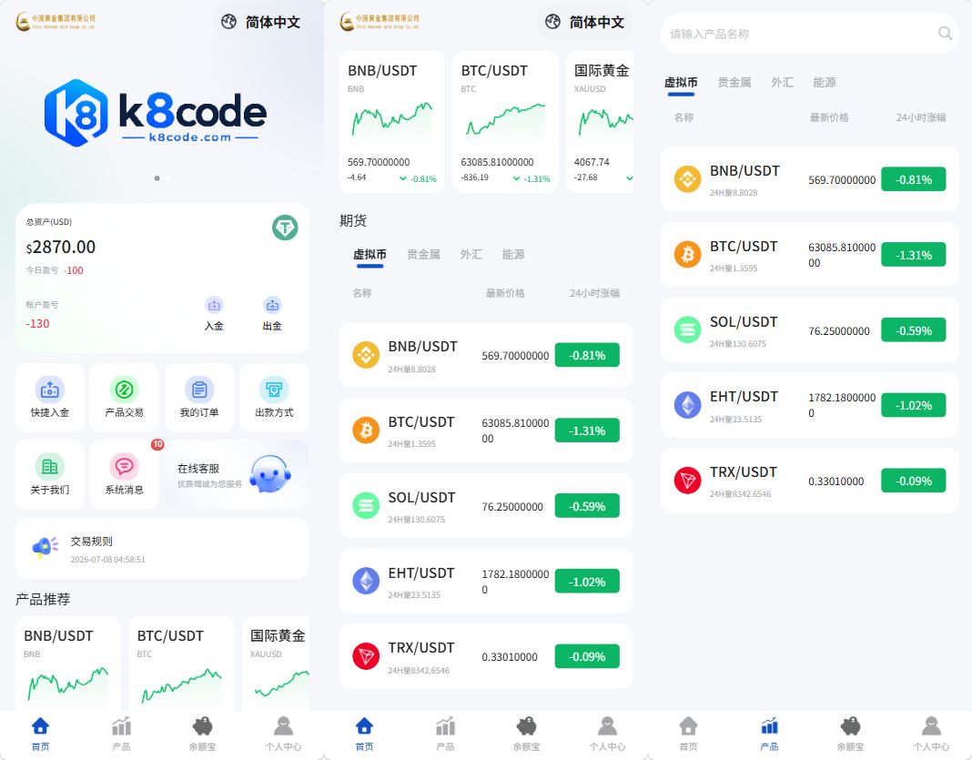 香港交易所微盘系统源码|商业源码|ThinkPHP+uni-app