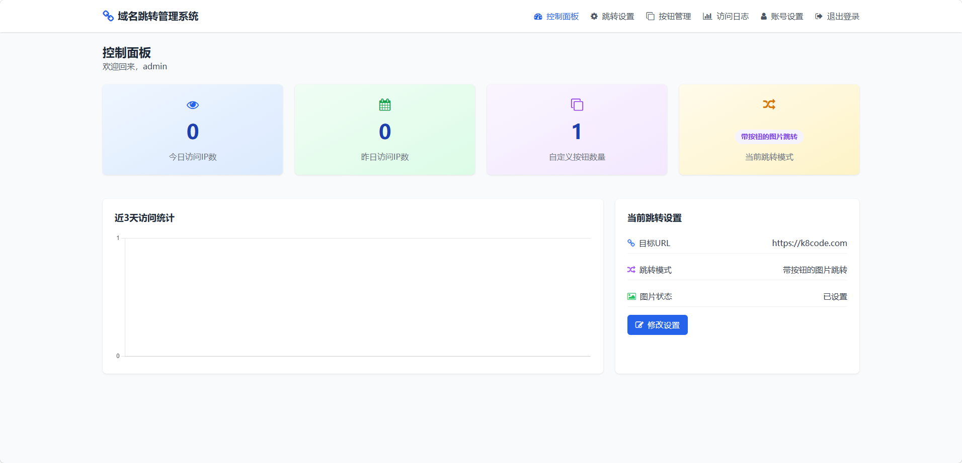 域名跳转多模式源码 | 亲测源码 | PHP+MySQL